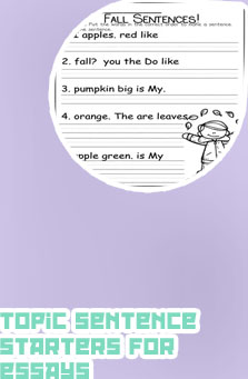 Sentence stems for writing